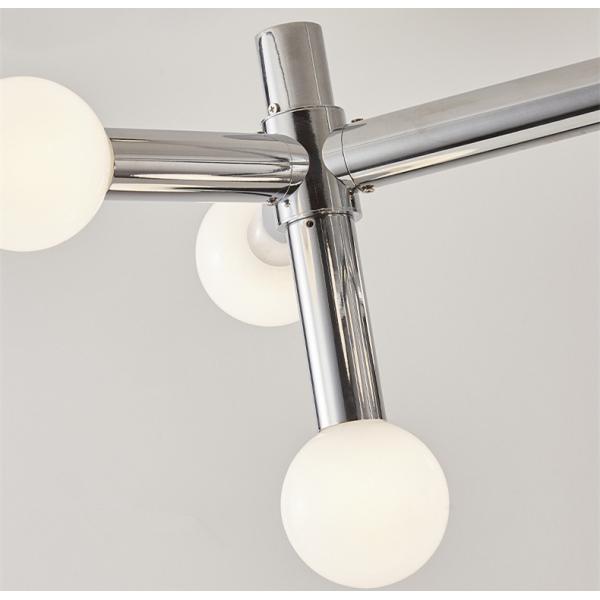 Modern Minimalist Art Glass Aluminum LED Pendant Light For Living Room Dining Room