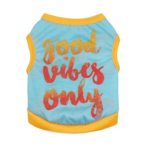 Dog Clothes 8 Patterns Classic Lightweight Breathable With Funny Letters