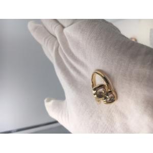 Vintage Engagement Chopard Happy Curves Ring 18k Yellow Gold With Diamond