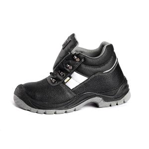 Steel Toe Men'S Women Construction Site Safety Shoes Genuine Leather Strong Insoles Work Boots