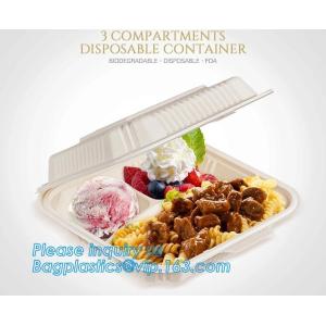 Catering Eco-Friendly Container Compartment Starch lunch Meal Box, Disposable