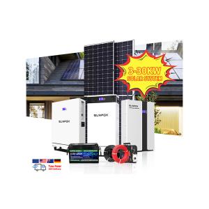 China Solar Energy System Kit 3kw 6kw 10kw Complete Set for Home Solar Energy System with Inverter Solar Panels Lithium Ion Battery on sale