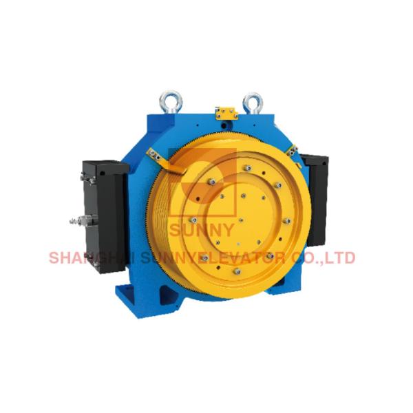 Low Noise Low Temperature Rise Gearless Traction Machine With Max. Shaft Load
