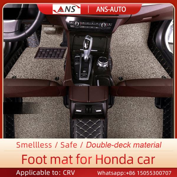 Buy Slip Resistant Car Leather Mat , XPE Sponge Leather Car Floor Mats at wholesale prices