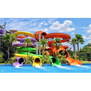 Outdoor Children Game Swimming Pool Water Fiberglass Tube Spiral Slide