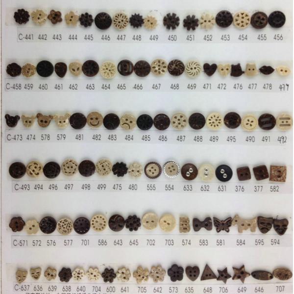 china factory round Eco friendly nature shell button 14L-54L coconut button