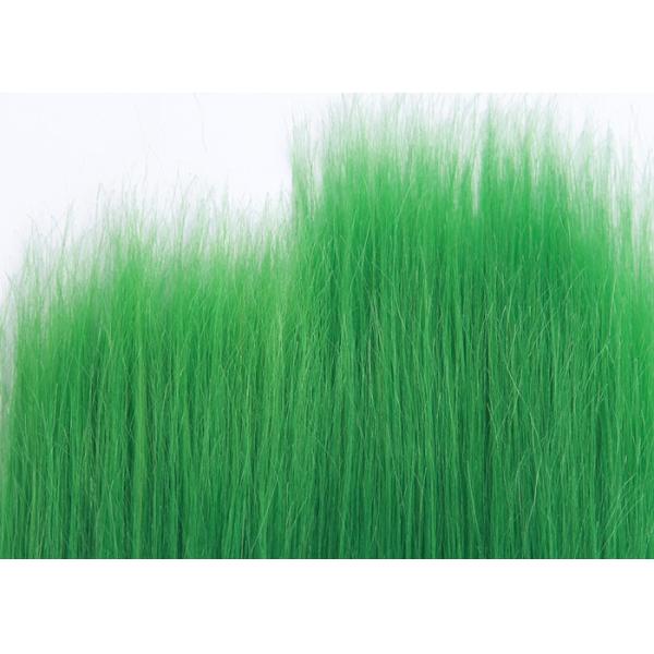 Green 100% Remy Virgin Human Hair , Straight Peruvian Weave Bundles