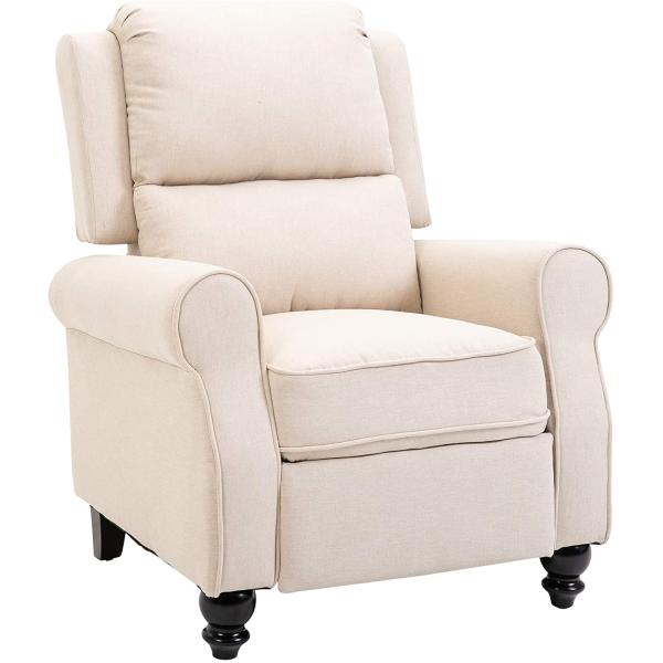 Buy Modern Manual Recliner Living Room Armchair Sofa With Retractable Footrest at wholesale prices