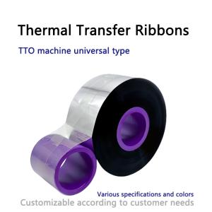 Quality TTO Industrial Thermal Transfer Ribbons QR Code And Packaging Date For Food for sale