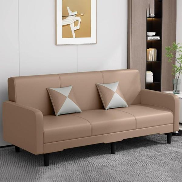 Buy Synthetic Leather Modern Office Furniture Couch Medium Back With Armrest at wholesale prices