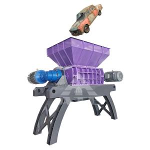Car Bumper Metal Scrap Shredder Tyre Dual Shaft Shredder Machine