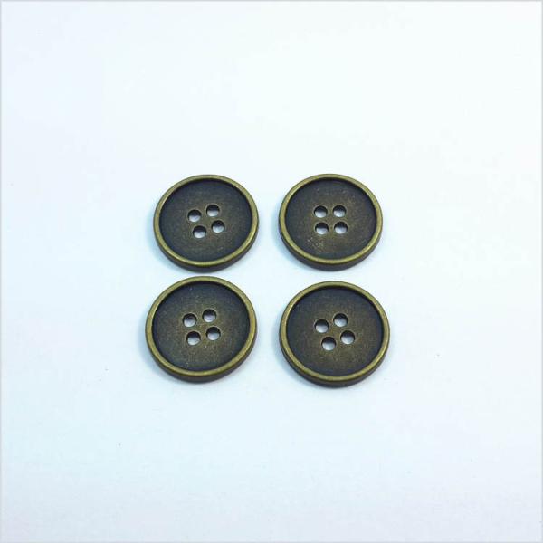 gold/silver..new fashion design colorful round 16/12mm big flatback antique bulk metal coat brass sewing metal buttons for sale