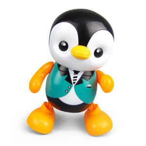 China Custom Baby Toys Lovely Smart Swing Dancing Penguin Education LED Light Toy on sale