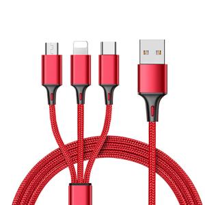 One Tow Three Mobile Phone Data Line For Iphone6 7 8 X Android Type C Three In