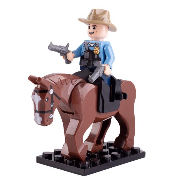 Buy Urban scene horse weapon accessories western cowboy sheriff military toy mini figure compatible with Legoinglys at wholesale prices