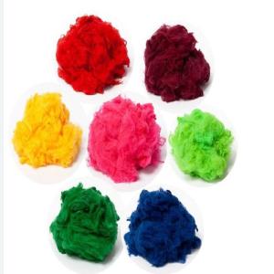 Felt Fabric Raw Materials Regenerated Polyester Fiber , Polyester Staple Fibre
