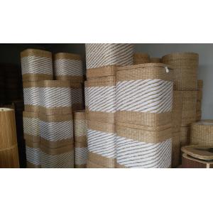 Quality Natural Straw Household Storage Stool Grass Bamboo Woven Ottoman Box Eco-Friendly Hand-Woven Grass Rattan Stools for sale