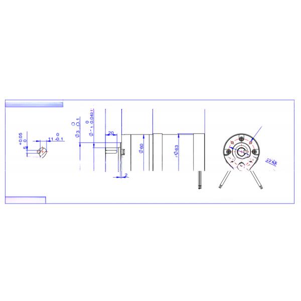 63mm Economical Brushless High Torque Dc Robotics Motor 1000rpm 3000rpm 4000rpm for Robot Machine Home Electricals