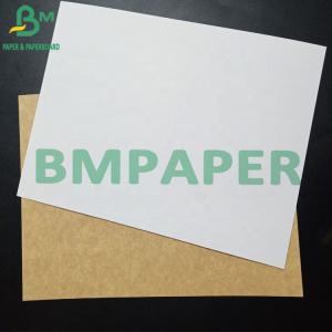 Non Toxic Freezer Paper Roll One Side Coated White Kraft Paper With Brown Back