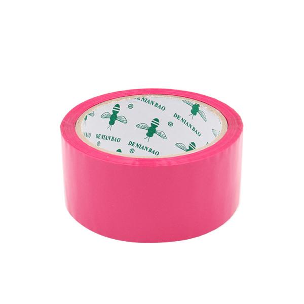 Buy Dark Pink Custom Self Adhesive Logo Coloured Tape Wholesale Manufacturer at wholesale prices