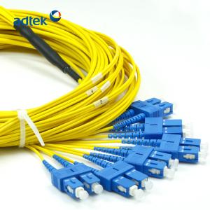 6 Fibers LC to SC Duplex Patch Cable Single Mode PVC / LSZH Pre Terminated 2mm