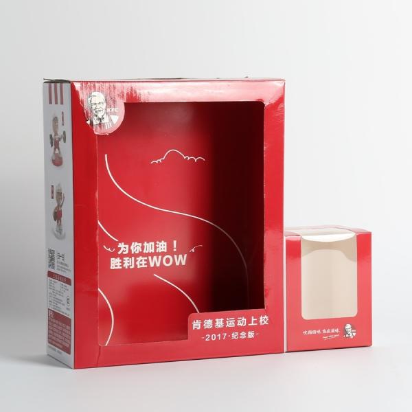 Buy OEM ODM 4x4x5 Inches Straight Tuck End Box Coated Paper Packaging Box For KFC Food at wholesale prices