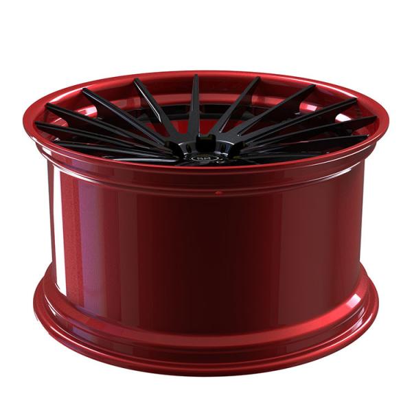 Mustang GT500 Red Forged 1-PC Alloy Rims Made Of 6061-T6 Aluminum Alloy