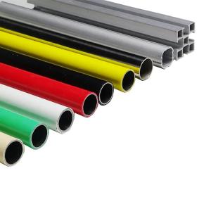 H2808 Diameter 28mm colourful PE Coated kaizen steel lean pipe for Flexible