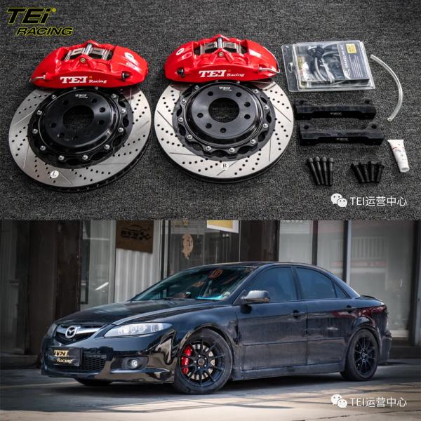 Buy Front Big Brake Kit 4 Piston Caliper With 330x28mm Rotor BBK Auto Brake System For Mazda6  17 Inch Car Rim at wholesale prices