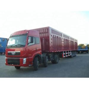 Aluminum Alloy Dry Van Semi Trailer with Open Wing Design and Dual Line Braking