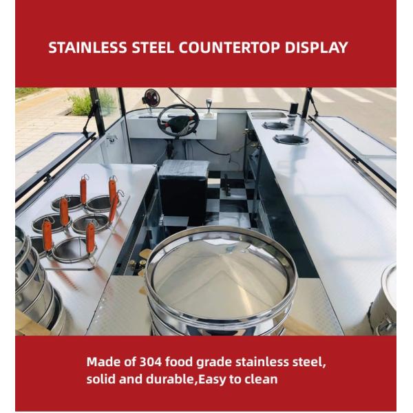 Outdoor Fast Food Carts Crepe Food Truck with Snack Mobile Kitchen Cooking Equipments