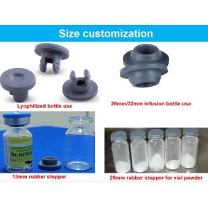 Injection Vial Medical Rubber Stopper 28mm Grey Butyl Rubber Stopper