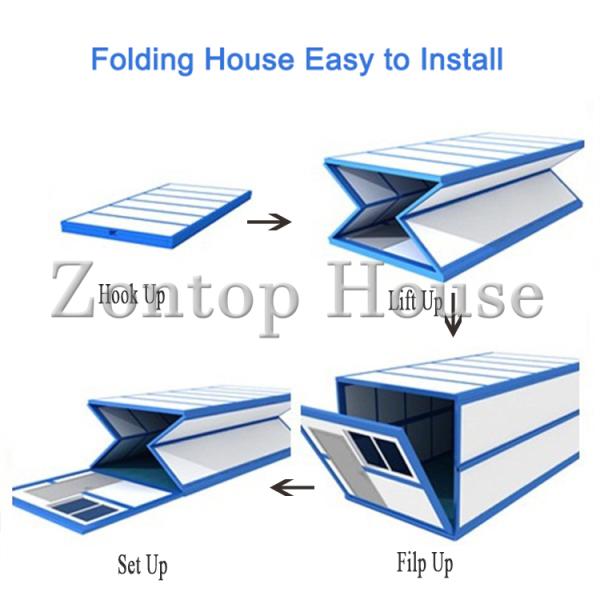 Mobile Morden Style Cheap 20 ft Prefabricated Folding Container House Foldable Container Office Camp for Sale