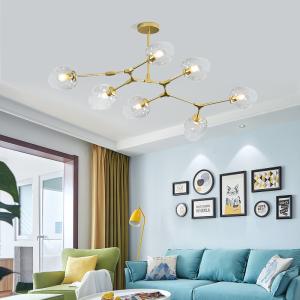 Modern large glass pendant light fixtures for living room Bedroom Kitchen