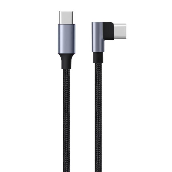 Buy Right-Angle USB-C Data Charging Cable CC60W Braided at wholesale prices