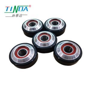 Customized Aluminum Core Rubber Roller Wheel with Polyurethane Surface