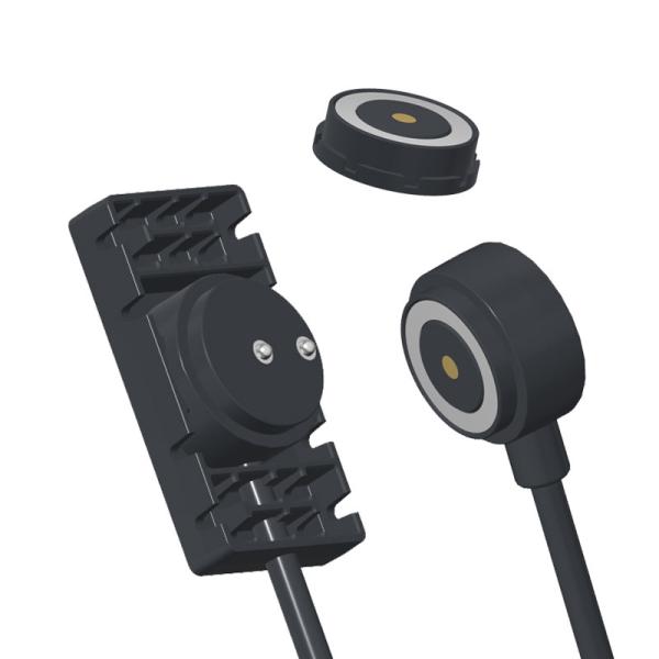 High Current 10A Male Female Magnetic 2P Pogo Charger Cable Connector With TPC