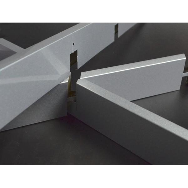 Decorative False Triangle Metal aluminum Grid Ceiling system ivory With A type