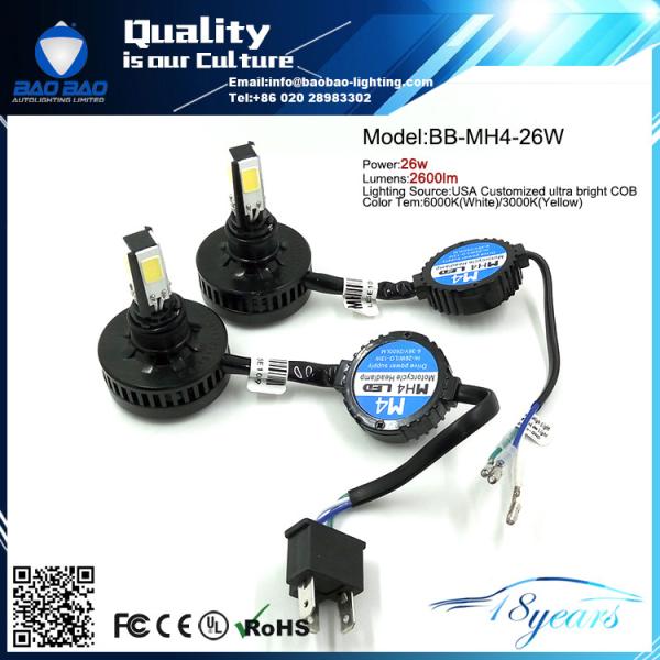 Buy MH4 2600LM COB Motorcycle LED Headlight at wholesale prices