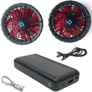 Air Conditioned Jacket Cooling Fan Battery 12v 20000mAh High Speed 10H Working