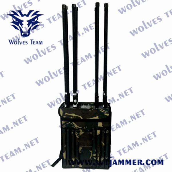 Quality 5 Bands 90w GPS WIFI5.8G Backpack Drone Signal Jammer for sale