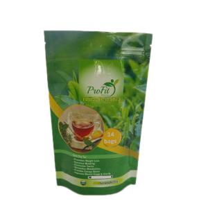 Custom Print Resealable Glossy Finish Tea Bags Packaging