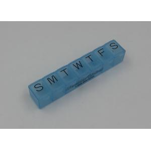 Portable 7 Day Pill Box Organizer For Adult , Food Grade Medication Pill Box