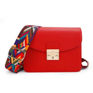 Retro Red Pu Leather Handbags Tote Purse Patent Leather Luxury Shoulder Bags