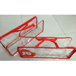 SGS 7P Zippered Gift Bags PVC Clear Plastic Zip Bags For Travel 0.15mm