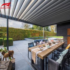 Waterproof Manual Motorized Pergola Extruded Garden Aluminum Gazebo