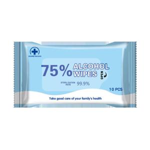 Quality Highly Effective Sterilization Medipal Alcohol Wipes 75% For Personal And Family Protection for sale