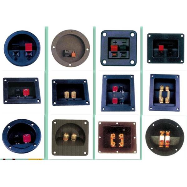 2P Push Speaker Box Terminal Round / Square Panel Mounted Switch Type