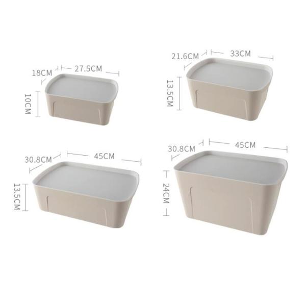 Good Quality Stackable Storage Box Stocked Plastic Storage Box Costume Color Print Logo Bedroom Organize