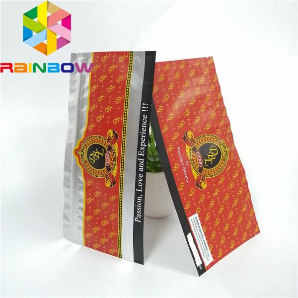 Resealable k Plastic Pouches Packaging Clear Holographic Frosted Cigar Food